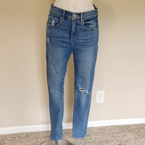 LOFT Denim - LOFT High waist skinny distressed denim